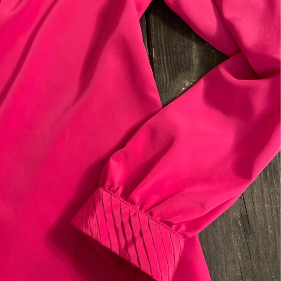 Vintage Gailord Rasberry Blouse size 10 - Picture 5 of 7